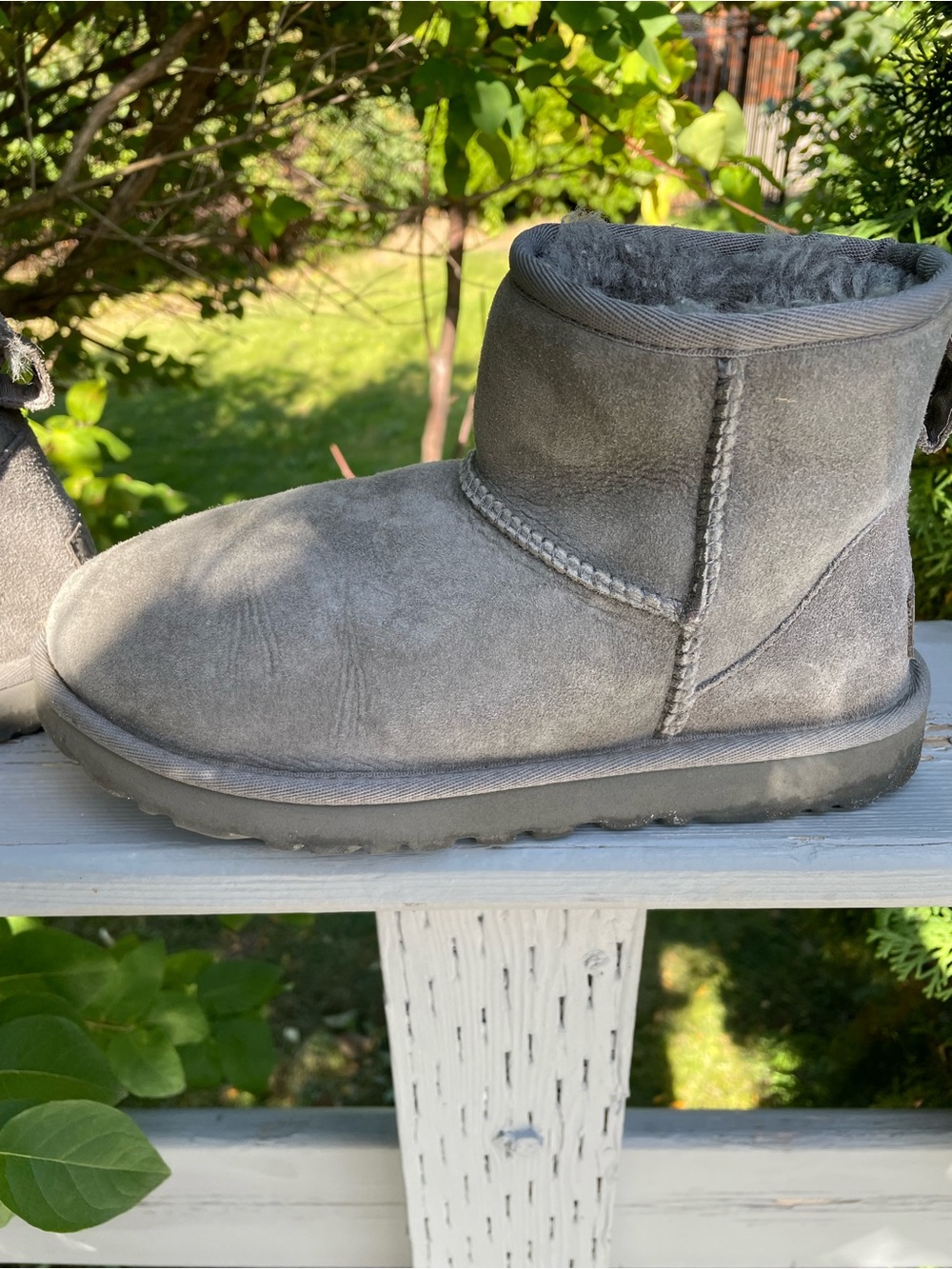 UGG Boots Classic Mini II size 7 Gray - Picture 7 of 14